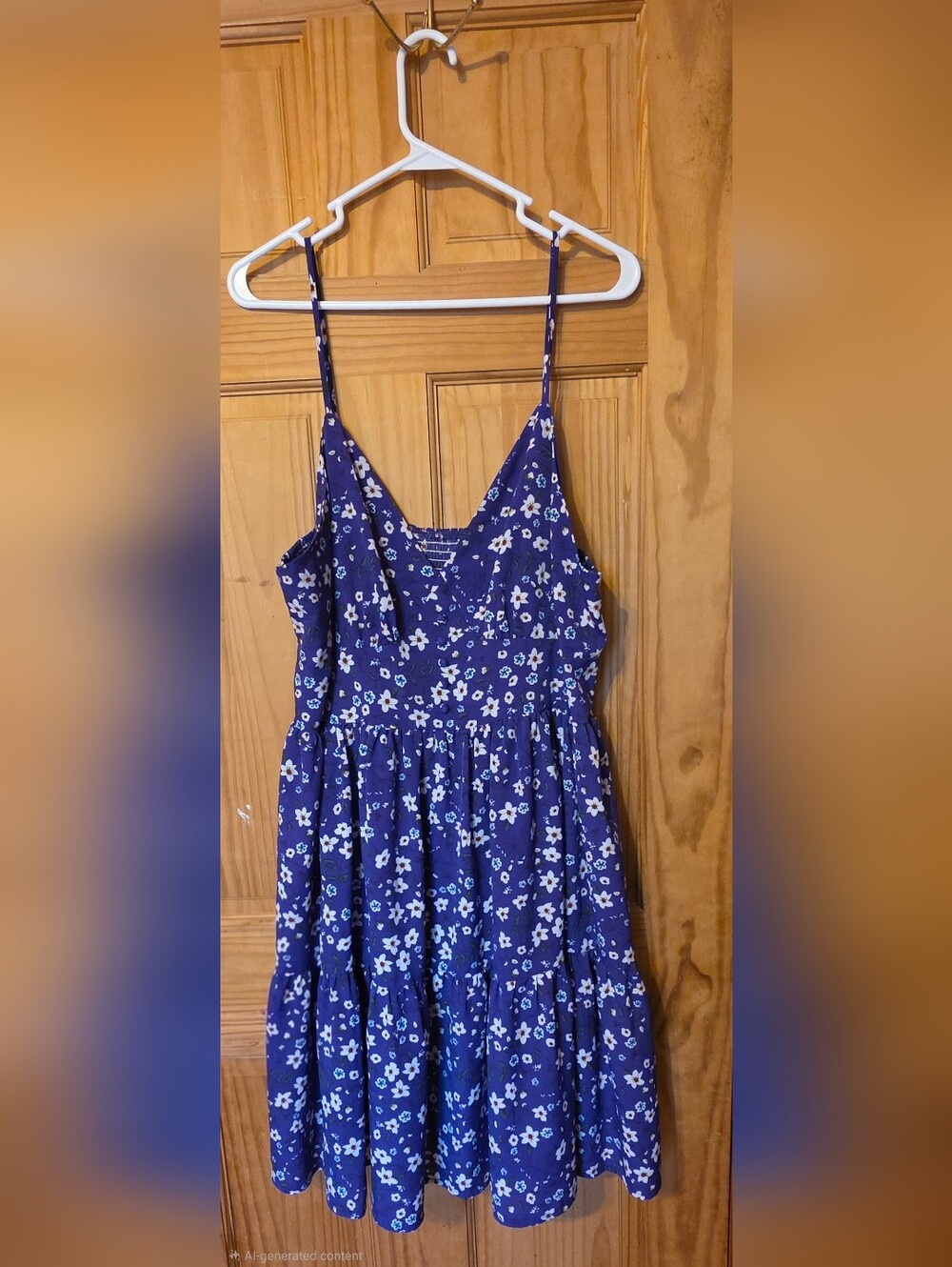 SHEIN Purple Floral Midi Dress 2xl